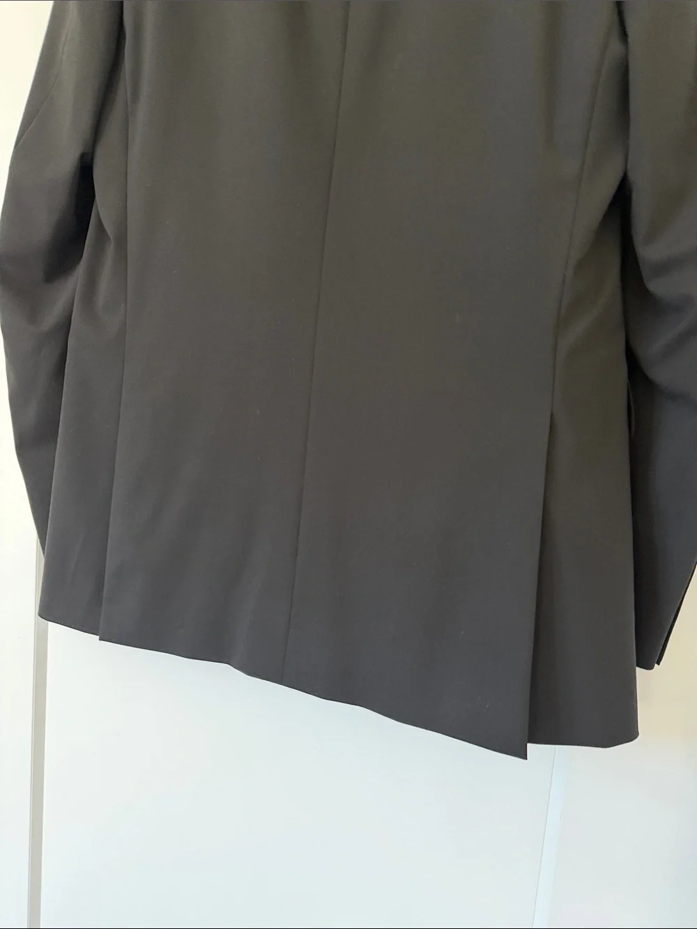 Men's Black Two-Button Blazer Superfine Australian Wool